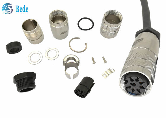 Dairesel 8PIN AISG konnektör Amphenol C485 su geçirmez konnektör