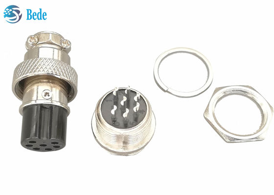 7 Pin Gx16 Havacılık Konnektörü M16 Konnektörleri Demetleri Demiryolu Taşımacılığı İçin