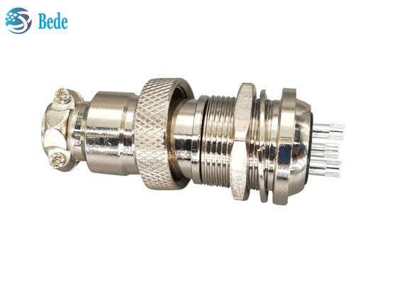 Çinko Alaşımlı Gx20 Konnektör Arka Montaj Konnektörü Endüstriyel Kontrol Paneli İçin M19