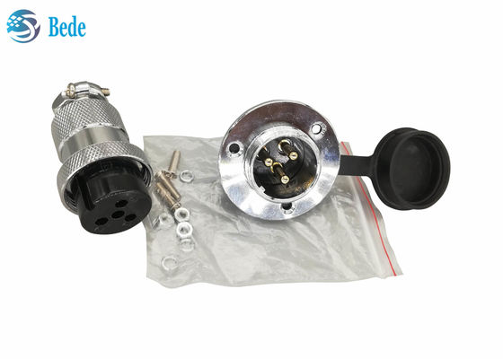 Yuvarlak Flanş ve Toz Kapağı 8 9 10 12 Pin Dairesel Konnektörler Panel Montajı İçin