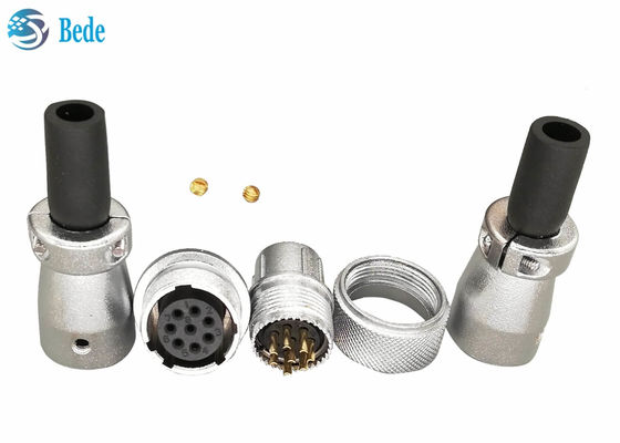 WS20 6 Pin Dairesel Konnektörler Kablo Kablo Havacılık Kenetleme Konnektörleri