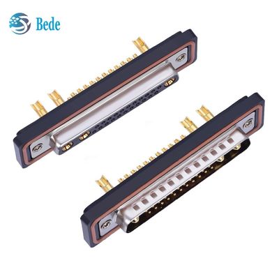 25W3 D-Sub Erkek / Dişi Bağlantılar IP67 Sınıflı Karışık Sinyal Güç iletimi